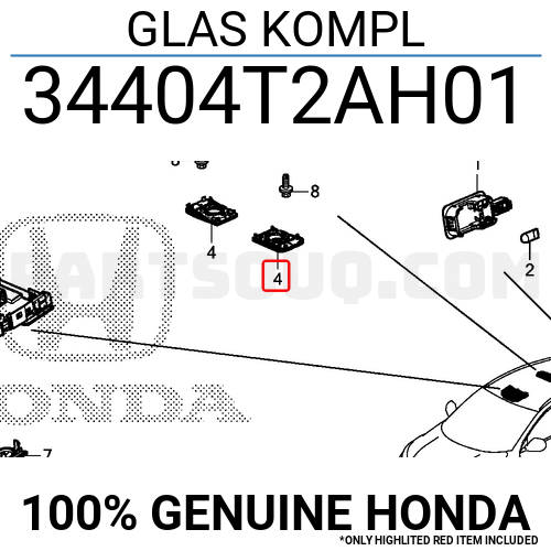 GLAS KOMPL 34404T2AH01 Honda Parts PartSouq