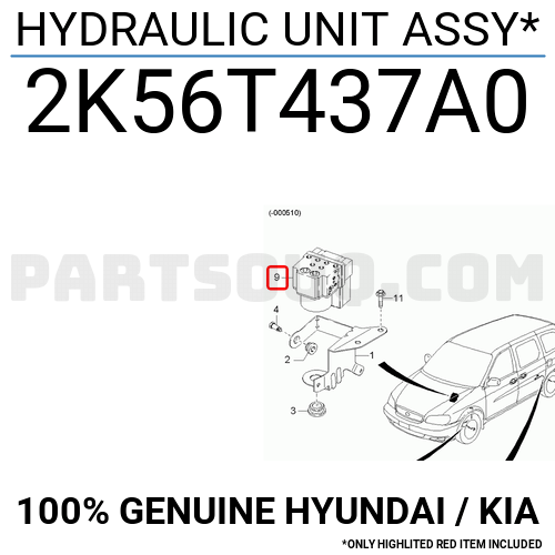 Hydraulic Unit Assy K T A Hyundai Kia Parts Partsouq