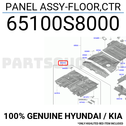 Panel Assy Floor Ctr S Hyundai Kia Parts Partsouq