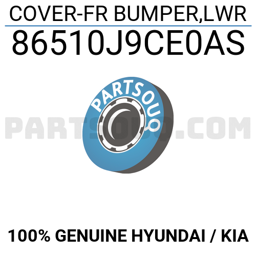 COVER FR BUMPER LWR 86510J9CE0AS Hyundai KIA Parts PartSouq