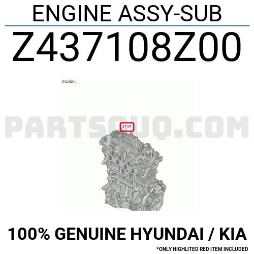 Engine Assy Sub Z Z Hyundai Kia Parts Partsouq