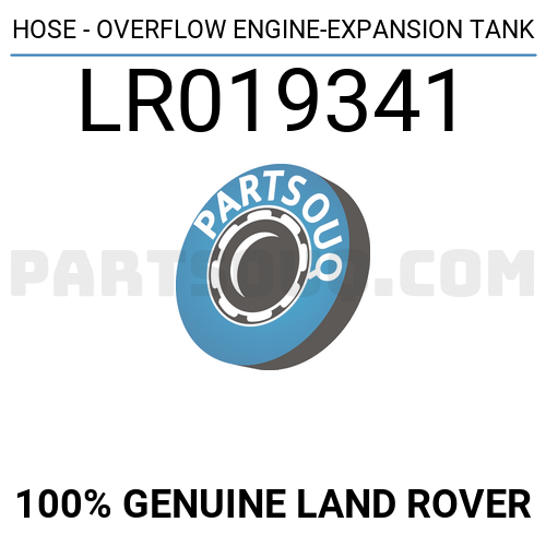 HOSE OVERFLOW ENGINE EXPANSION TANK LR019341 Land Rover Parts