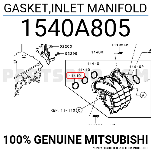 Gasket Inlet Manifold A Mitsubishi Parts Partsouq