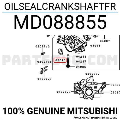 Oilsealcrankshaftfr Md Mitsubishi Parts Partsouq