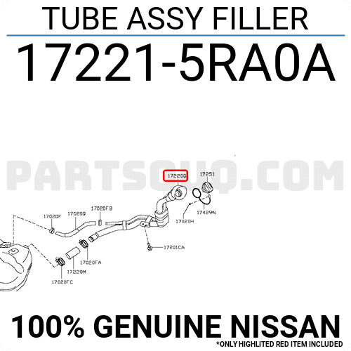 Tube Assy Filler Ra A Nissan Parts Partsouq