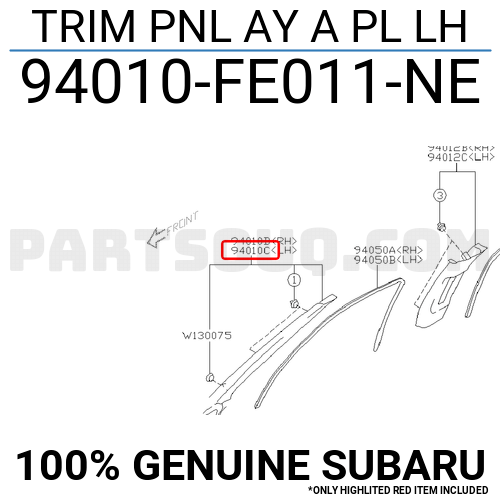 Trim Pnl Ay A Pl Lh Fe Ne Subaru Parts Partsouq