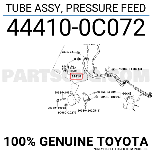 Tube Assy Pressure Feed C Toyota Parts Partsouq