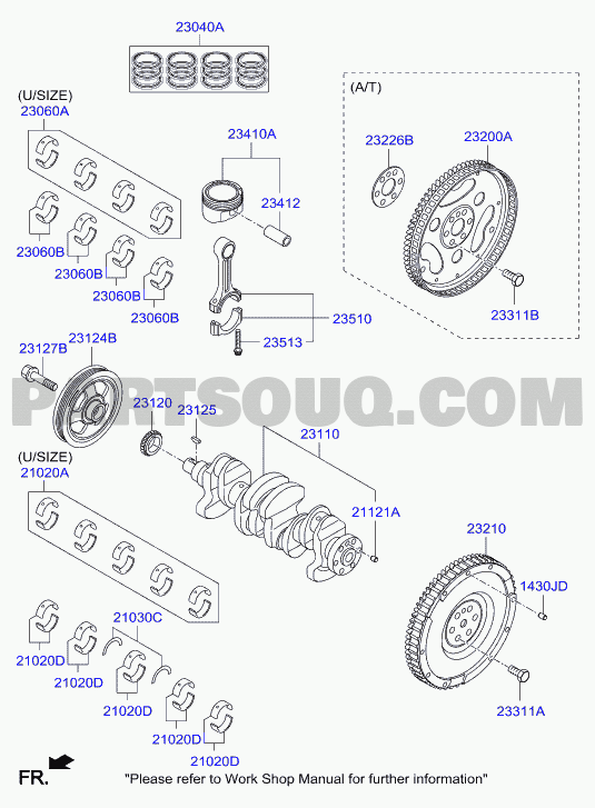 crankshaft & piston