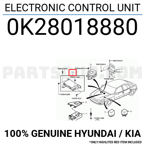 ELECTRONIC CONTROL UNIT 0K28018880 | Hyundai / KIA Parts | PartSouq