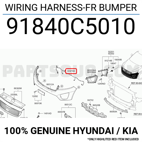 Hyundai Tail Light Wiring Harnes
