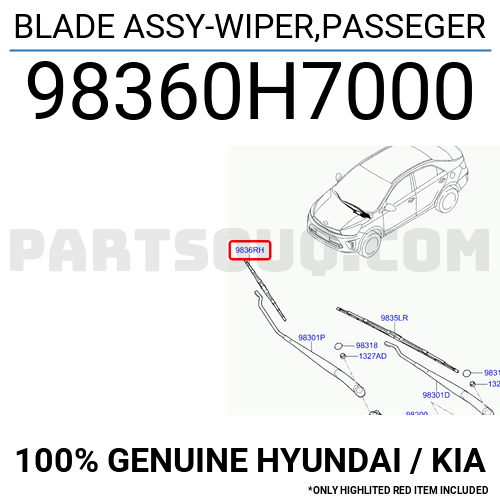 Hyundai kia 983611r000