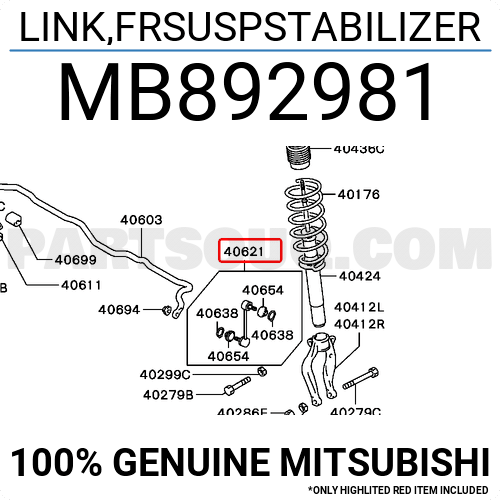 Mb2981 Mitsubishi Link Frsuspstabilizer Price 45 94 Weight 0 45kg Partsouq Auto Parts Around The World