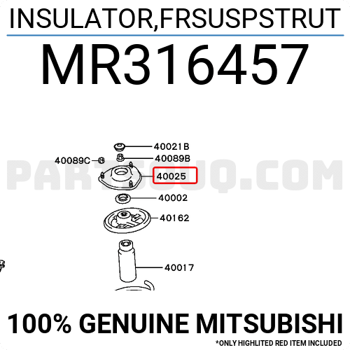 Mr Mitsubishi Insulator Fr Susp Strut Price 45 96 Weight 1 04kg Partsouq Auto Parts Around The World