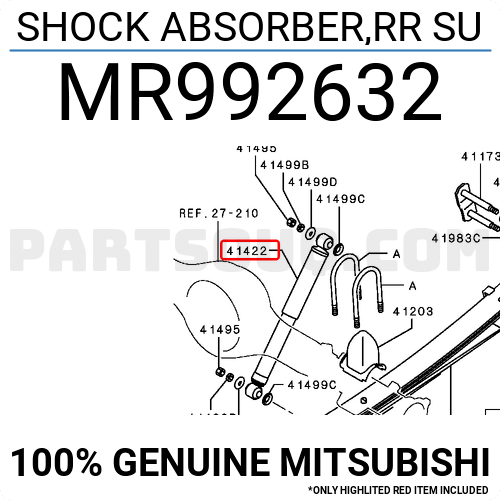Mr Mitsubishi Shock Absorber Rr Su Price 21 Weight 1 56kg Partsouq Auto Parts Around The World