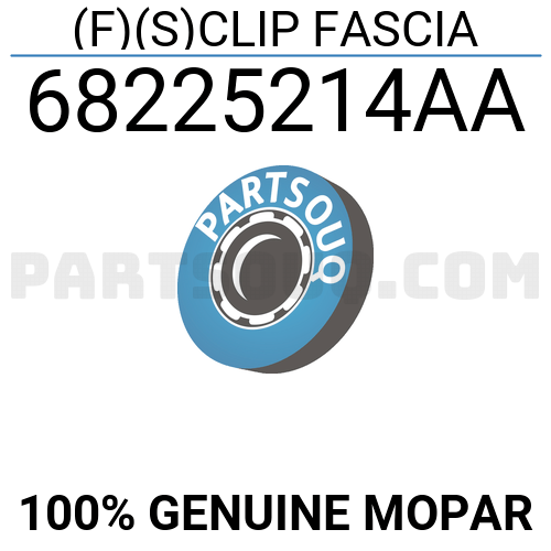 aa Mopar F S Clip Fascia Price 9 12 Weight 0 001kg Partsouq Auto Parts Around The World