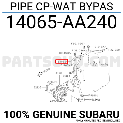 aa240 Subaru Pipe Cp Wat Bypas Price 31 71 Weight 0 277kg Partsouq Auto Parts Around The World