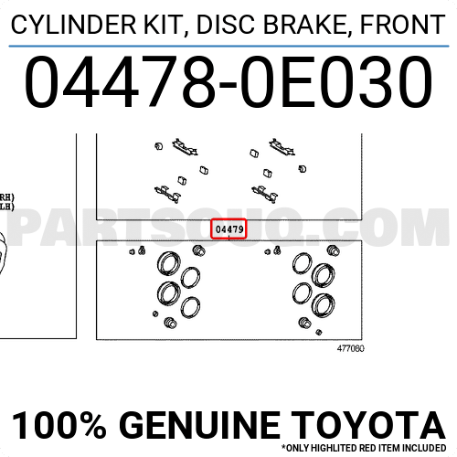 04478-0E030 Cylinder Kit For Toyota
