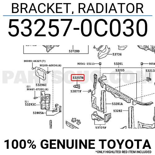 c030 Toyota Bracket Radiator Price 16 23 Weight 0 3kg Partsouq Auto Parts Around The World