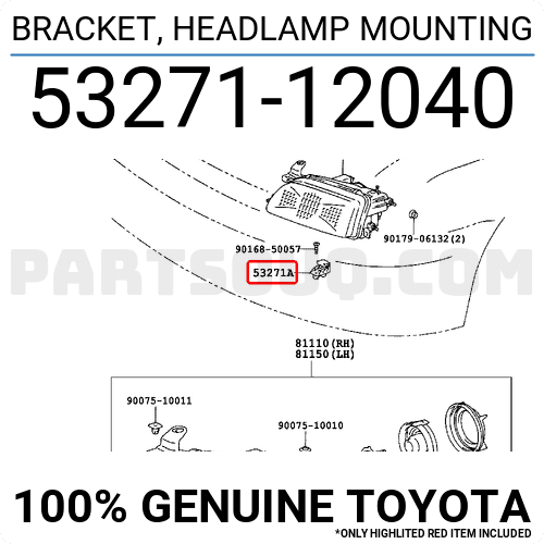 Toyota Bracket Headlamp Mounting Price 5 18 Weight 0 009kg Partsouq Auto Parts Around The World