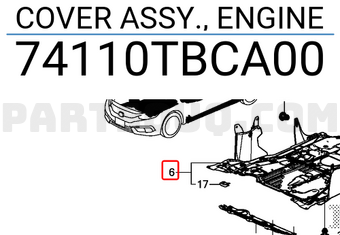 tbca00 Honda Cover Assy Engine Price 118 74 Weight 0 339kg Partsouq Auto Parts Around The World