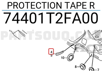 t2fa00 Honda Protection Tape R Price 3 38 Weight 0 114kg Partsouq Auto Parts Around The World