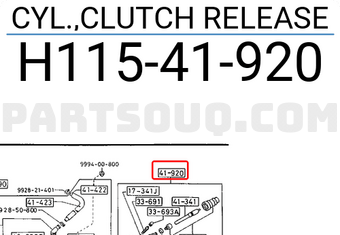 Details about   H11541920A Genuine Mazda CYL.,CLUTCH RELEASE H115-41-920A