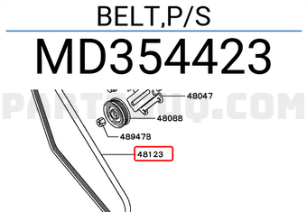 SUZUKI MOTOR CO 9514165D00 Replacement Belt
