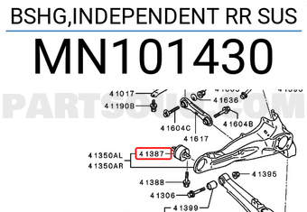 Arm Bushing for Lateral Control Arm For Mitsubishi 4120A125 Febest