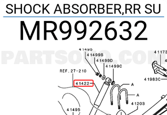 Mr Mitsubishi Shock Absorber Rr Su Price 21 Weight 1 56kg Partsouq Auto Parts Around The World