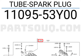 Genuine Nissan Tube-Spark Plug 11095-53Y0A
