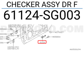 sg003 Subaru Checker Assy Dr F Price 23 31 Weight 1kg Partsouq Auto Parts Around The World