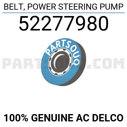 BELT, POWER STEERING PUMP 52277980 | AC Delco Parts | PartSouq