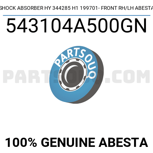 SHOCK ABSORBER HY 344285 H1 199701- FRONT RH/LH ABESTA 543104A500GN ...