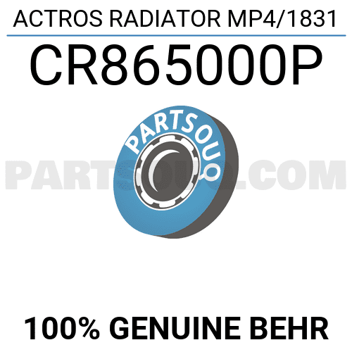 ACTROS RADIATOR MP4/1831 CR865000P | Behr Parts | PartSouq