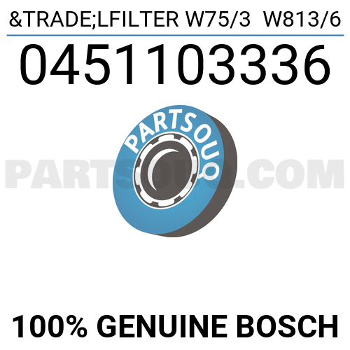 FILTER, OIL 0451103336 | Bosch Parts | PartSouq