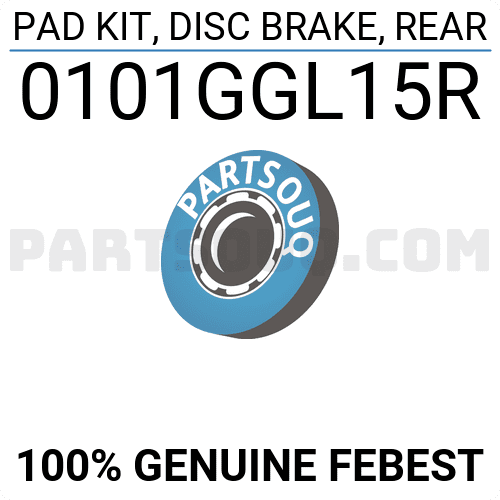 PAD KIT, DISC BRAKE, REAR 0101GGL15R | FEBEST Parts | PartSouq