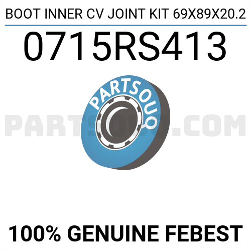 自動車パーツ 海外社外品 修理部品 Boot Inner Cv Joint Kit 69X89X20