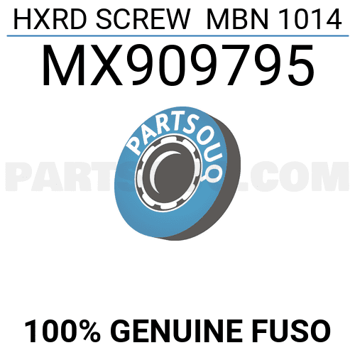 HXRD SCREW MBN 1014 MX909795 | FUSO Parts | PartSouq