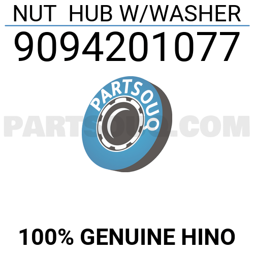 NUT HUB W/WASHER 9094201077 HINO Parts PartSouq