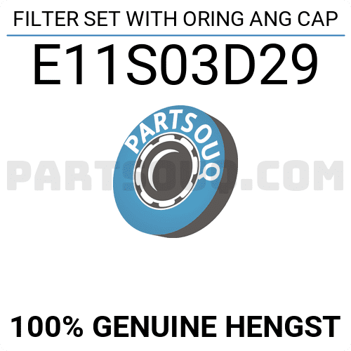 FILTER SET WITH ORING ANG CAP E11S03D29 | Hengst Parts | PartSouq