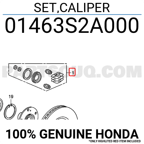 SET,CALIPER 01463S2A000 | Honda Parts | PartSouq