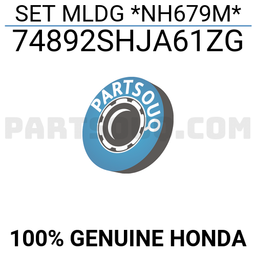 SET MLDG *NH679M* 74892SHJA61ZG | Honda Parts | PartSouq