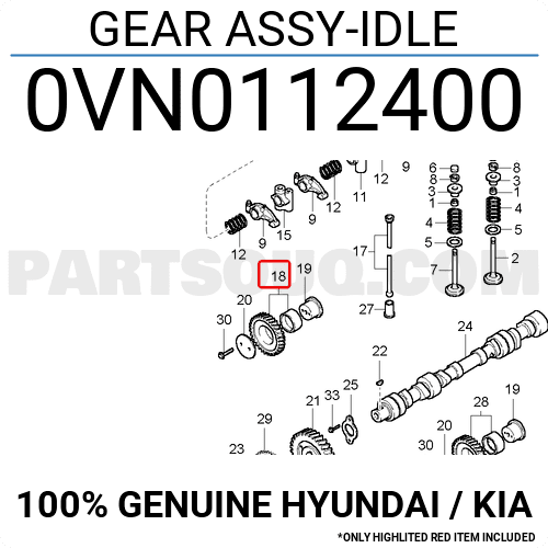GEAR ASSY-IDLE 243104Z000 | Hyundai / KIA Parts | PartSouq