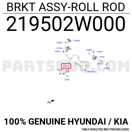 Brkt Assy Roll Rod W Hyundai Kia Parts Partsouq