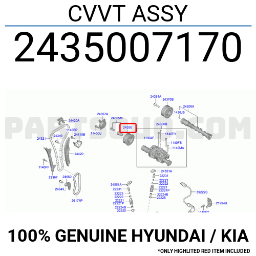 CVVT ASSY 2435007170 | Hyundai / KIA Parts | PartSouq