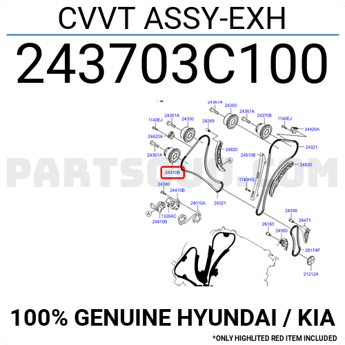 CVVT ASSY-EXH 243703C102 | Hyundai / KIA Parts | PartSouq
