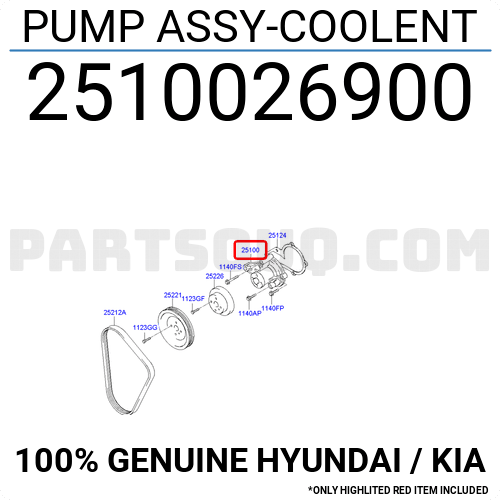 WATER PUMP GWHY23A | GMB Parts | PartSouq