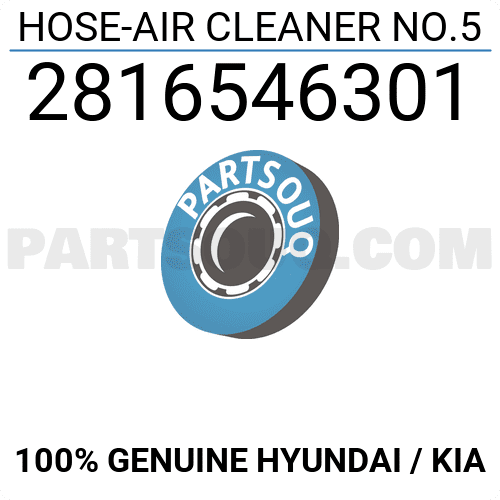 HOSE-AIR CLEANER NO.5 2816546301 | Hyundai / KIA Parts | PartSouq
