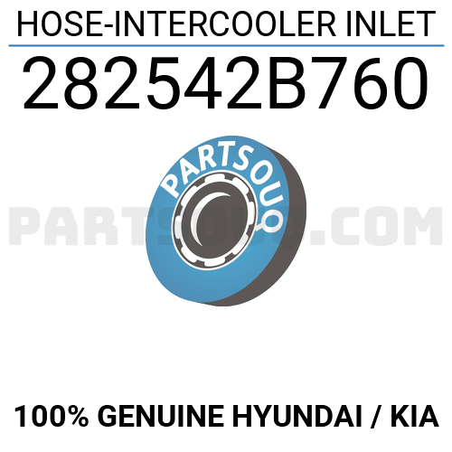 HYUNDAI Genuine 28254-2B700 Intercooler Inlet Hose 