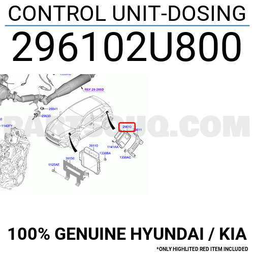 CONTROL UNIT-DOSING 296102U800 | Hyundai / KIA Parts | PartSouq